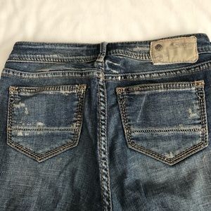 Silver Suki super skinny jeans. Blue with silver.